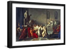 The Death of Julius Caesar, 1793-99-Vincenzo Camuccini-Framed Giclee Print