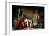 The Death of Julius Caesar, 1805-06 (Oil on Canvas)-Vincenzo Camuccini-Framed Giclee Print