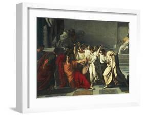 The Death of Julius Caesar, 1805-1806-Vincenzo Camuccini-Framed Giclee Print