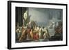 The Death of Julius Caesar-Vincenzo Camuccini-Framed Art Print