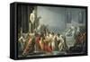The Death of Julius Caesar-Vincenzo Camuccini-Framed Stretched Canvas