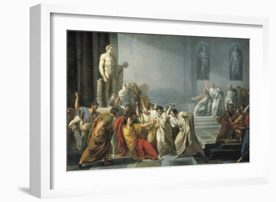 The Death of Julius Caesar-Vincenzo Camuccini-Framed Art Print