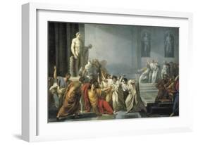 The Death of Julius Caesar-Vincenzo Camuccini-Framed Art Print