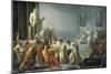 The Death of Julius Caesar-Vincenzo Camuccini-Mounted Art Print