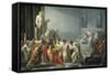 The Death of Julius Caesar-Vincenzo Camuccini-Framed Stretched Canvas