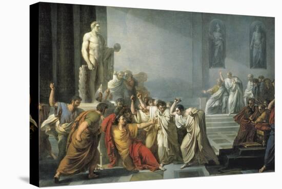 The Death of Julius Caesar-Vincenzo Camuccini-Stretched Canvas