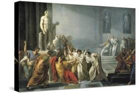 The Death of Julius Caesar-Vincenzo Camuccini-Stretched Canvas