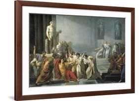 The Death of Julius Caesar-Vincenzo Camuccini-Framed Premium Giclee Print