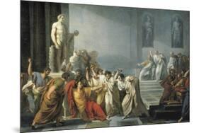 The Death of Julius Caesar-Vincenzo Camuccini-Mounted Premium Giclee Print