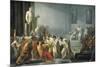 The Death of Julius Caesar-Vincenzo Camuccini-Mounted Art Print