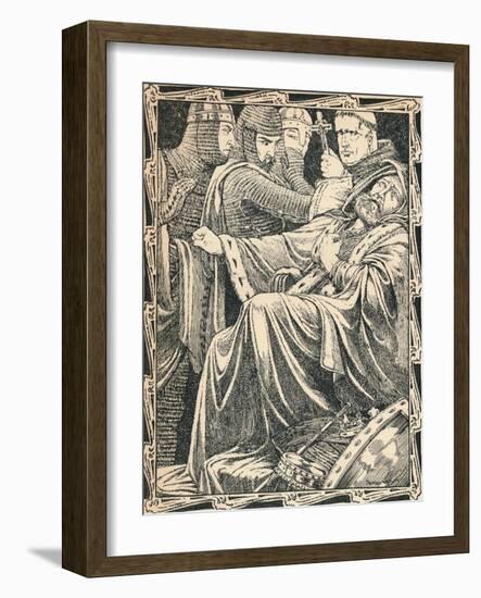 The Death of King John, 1902-Patten Wilson-Framed Giclee Print