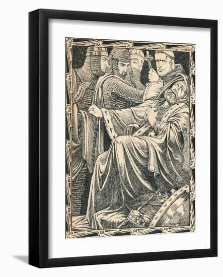 The Death of King John, 1902-Patten Wilson-Framed Giclee Print