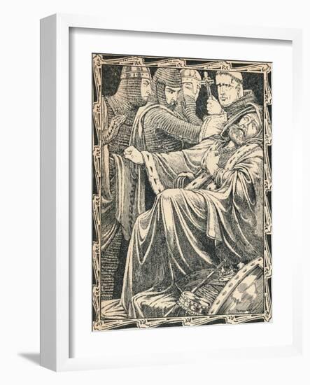 The Death of King John, 1902-Patten Wilson-Framed Giclee Print