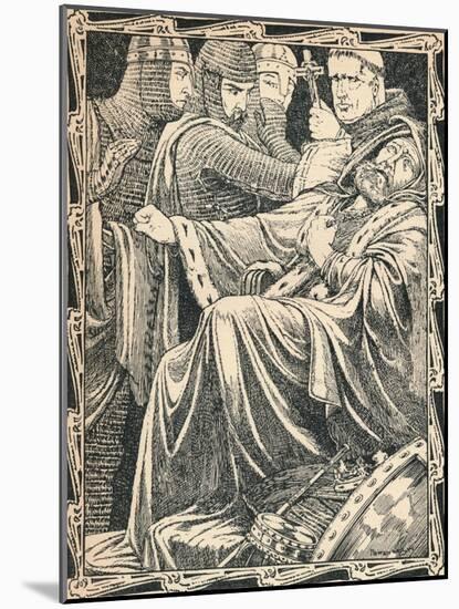 The Death of King John, 1902-Patten Wilson-Mounted Giclee Print