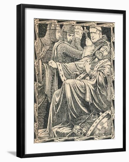 The Death of King John, 1902-Patten Wilson-Framed Giclee Print