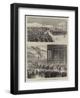 The Death of King Victor Emmanuel-null-Framed Premium Giclee Print