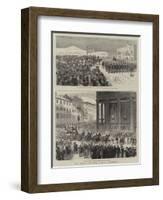 The Death of King Victor Emmanuel-null-Framed Giclee Print