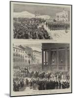 The Death of King Victor Emmanuel-null-Mounted Giclee Print