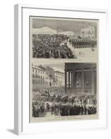 The Death of King Victor Emmanuel-null-Framed Giclee Print