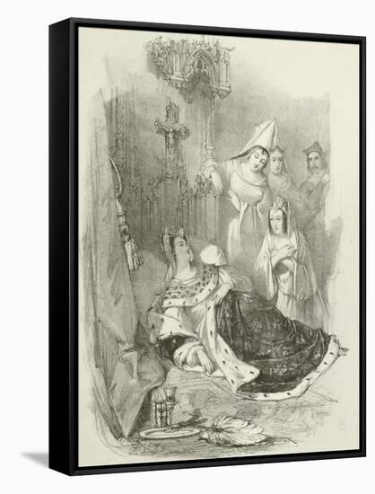 The Death of Lady Anne-Joseph Nash-Framed Stretched Canvas