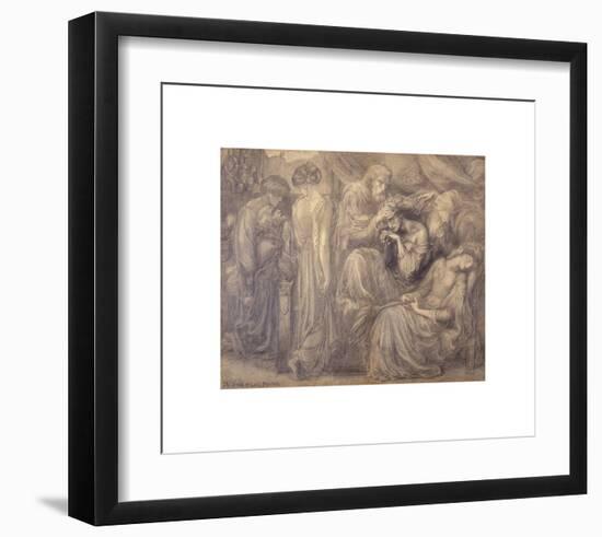 The Death of Lady Macbeth-Dante Gabriel Rossetti-Framed Premium Giclee Print