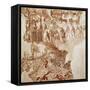 The Death of Libyans, Akrotiri Fresco, Thera-null-Framed Stretched Canvas