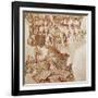 The Death of Libyans, Akrotiri Fresco, Thera-null-Framed Giclee Print