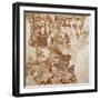 The Death of Libyans, Akrotiri Fresco, Thera-null-Framed Giclee Print