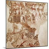 The Death of Libyans, Akrotiri Fresco, Thera-null-Mounted Giclee Print
