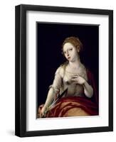 The Death of Lucretia, 1501-1550-Maestro Del Papagayo-Framed Giclee Print