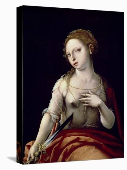 The Death of Lucretia, 1501-1550-Maestro Del Papagayo-Stretched Canvas