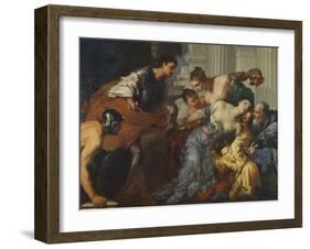 The Death of Lucretia, 17Th Century (Oil on Canvas)-Antonio Zanchi-Framed Giclee Print