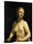 The Death of Lucretia, 17th Century-Guido Cagnacci-Stretched Canvas