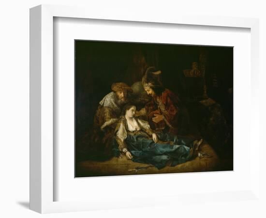 The Death of Lucretia, Mid 1640S-Rembrandt van Rijn-Framed Giclee Print