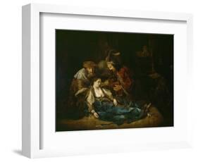 The Death of Lucretia, Mid 1640S-Rembrandt van Rijn-Framed Giclee Print