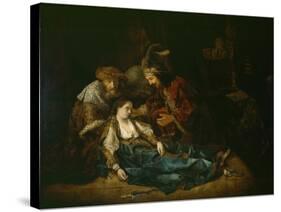 The Death of Lucretia, Mid 1640S-Rembrandt van Rijn-Stretched Canvas