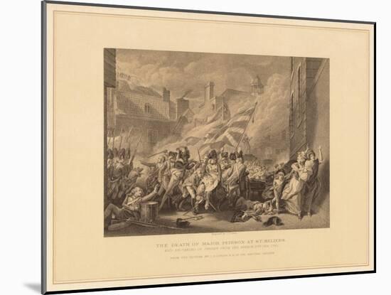 'The Death of Major Peirson at St. Heliers', 1781 (1878)-JJ Crew-Mounted Giclee Print