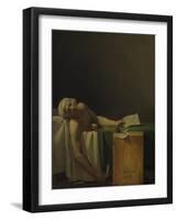 The Death of Marat, 1793-Jacques Louis David-Framed Giclee Print