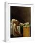 The Death of Marat, after the Original by Jacques-Louis David-Jerome Martin Langlois-Framed Giclee Print