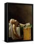 The Death of Marat, after the Original by Jacques-Louis David-Jerome Martin Langlois-Framed Stretched Canvas