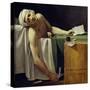 The Death of Marat (John Paul Marat (1743-1793) Murdered). Detail. Painting by Jacques Louis David-Jacques Louis David-Stretched Canvas