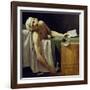 The Death of Marat (John Paul Marat (1743-1793) Murdered). Detail. Painting by Jacques Louis David-Jacques Louis David-Framed Giclee Print