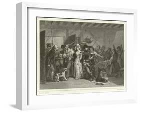 The Death of Marat-Ary Scheffer-Framed Giclee Print