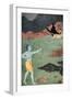 The death of Maricha, 1913-K Venkatappa-Framed Giclee Print