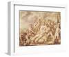 The Death of Marquis de Montcalm de Saint-Veran-Jean Antoine Watteau-Framed Giclee Print