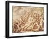 The Death of Marquis de Montcalm de Saint-Veran-Jean Antoine Watteau-Framed Giclee Print