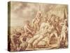 The Death of Marquis de Montcalm de Saint-Veran-Jean Antoine Watteau-Stretched Canvas