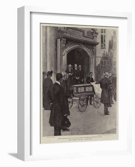 The Death of Mr Gladstone-null-Framed Giclee Print