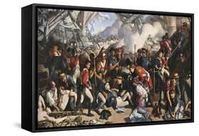 The Death of Nelson, 1805, (1859-186)-Daniel Maclise-Framed Stretched Canvas