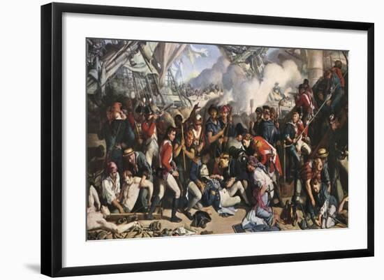 The Death of Nelson, 1805, (1859-186)-Daniel Maclise-Framed Giclee Print